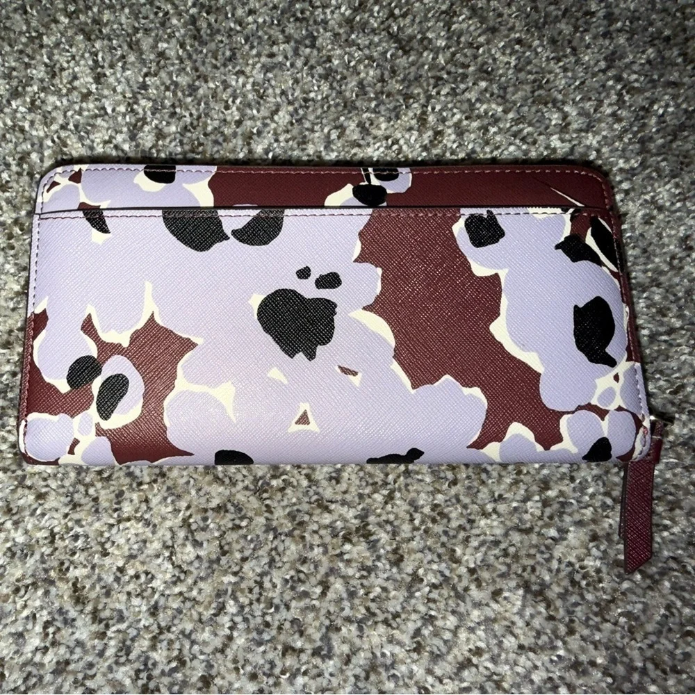 Kate Spade floral zip around wallet